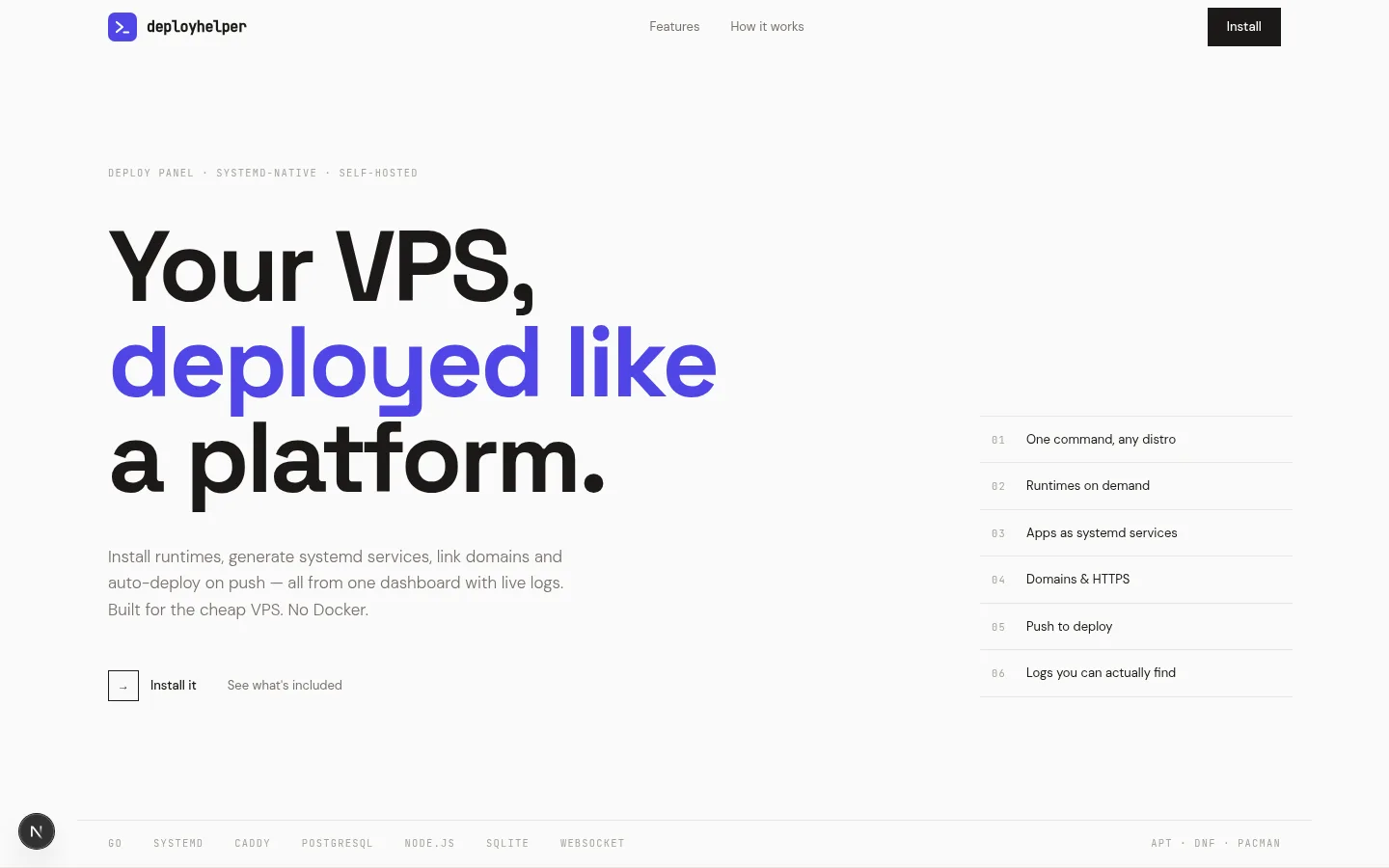 DeployHelper screenshot