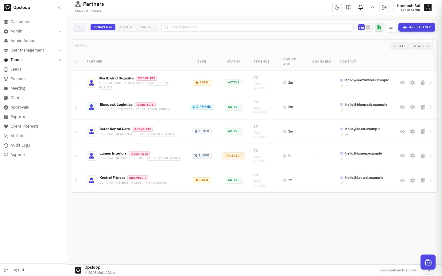 Opsloop screenshot