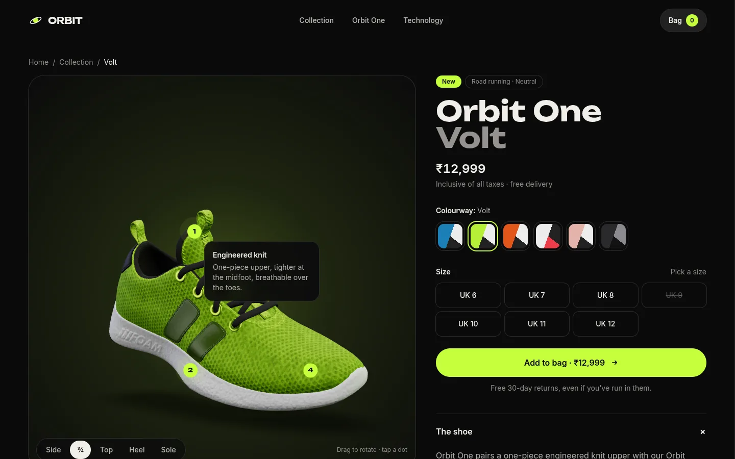 ORBIT screen